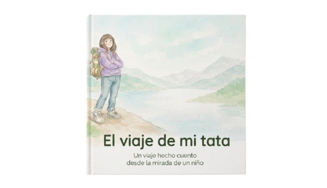 Portada del cuento infantil El viaje de mi tata, inspirado en un viaje real de seis meses por Asia.